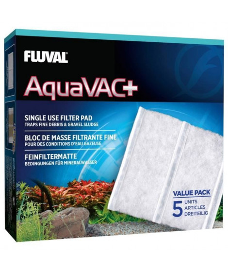 FLUVAL Lot de 5 blocs de filtration fine AquaVac+ - Pour aquarium