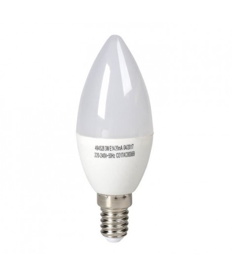 EXPERTLINE Ampoule LED E14 bougie 3 W équivalent a 25 W blanc froid