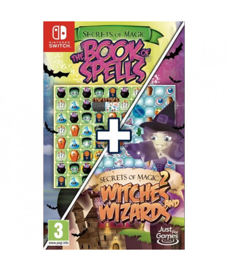 Pack Secrets Of Magic : The Book of Spells + Witches and Wizards Jeu Nintendo Switch