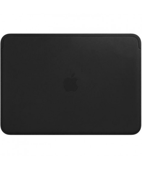 Housse en cuir pour MacBook 12 pouces - Noir