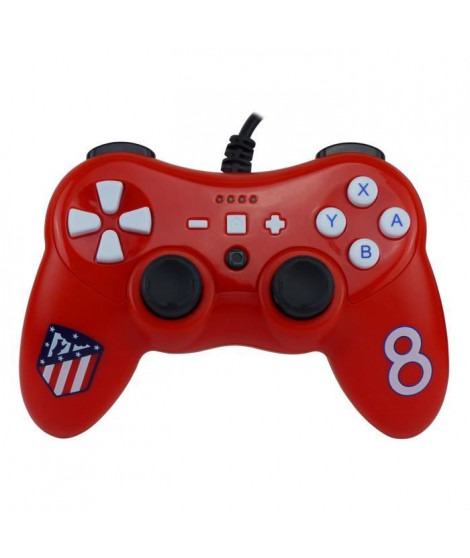 Manette filaire rouge Atletico Madrid pour Switch