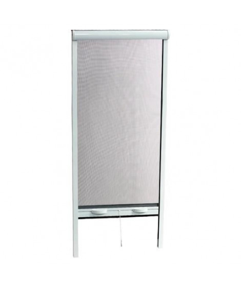Moustiquaire enroulable en aluminium pour porte - H.220 x L.160 cm - Blanc