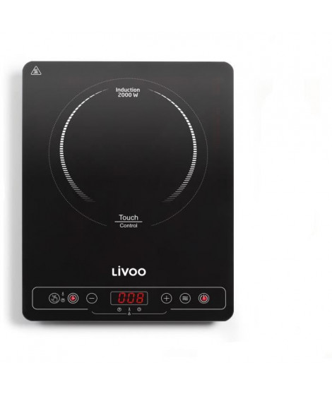 LIVOO DOC235 Plaque a induction Simple - 22cm - de 60° a 240° - Noir