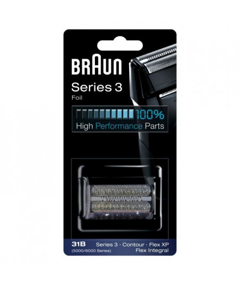 Braun 31B Noire Piece De Rechange compatible avec les rasoirs Series 3