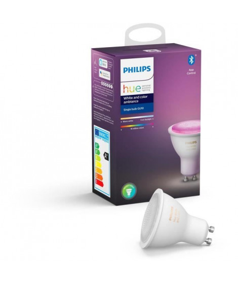 PHILIPS HUE Ampoule White & Color Ambiance - 6,5 W - GU10 - Bluetooth