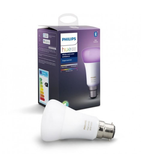 PHILIPS HUE Ampoule White & Color Ambiance - 10 W - B22 - Bluetooth