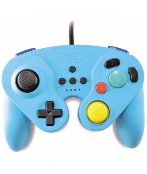 Manette Neo Retro Pad Filaire Steelplay Bleue pour Switch