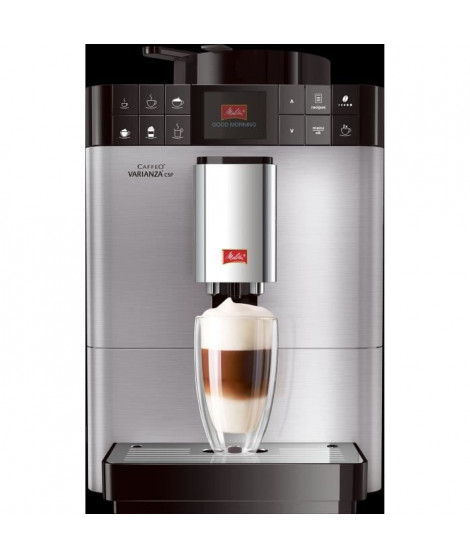 ABSAAR  F58/0-100 - Machine a café automatique avec buse vapeur capuccino-15 bar-10 boissons différentes-Ecran HD-Acier inoxy…