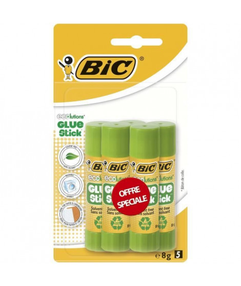 BIC - Colle  BIC ECOlutions - 5 x 8g