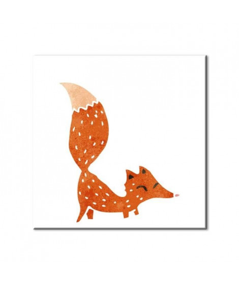 FOX Tableau imprimé 50x50cm - Renard