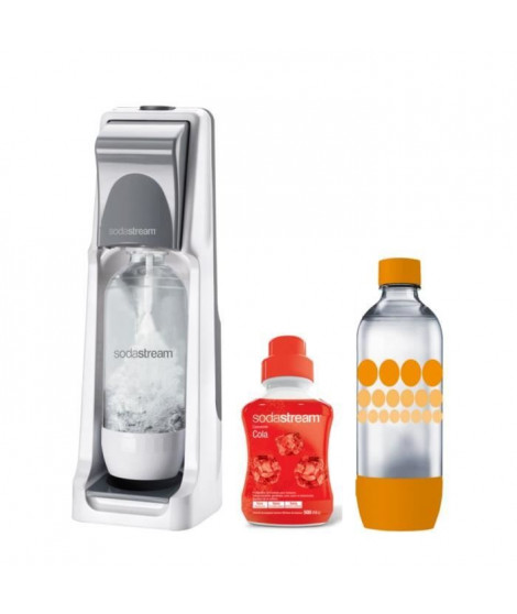 SODASTREAM Pack : Machine a gazéifier Cool Titan + 1 concentré cola 500ml + 1 bouteille Grand modele Pet