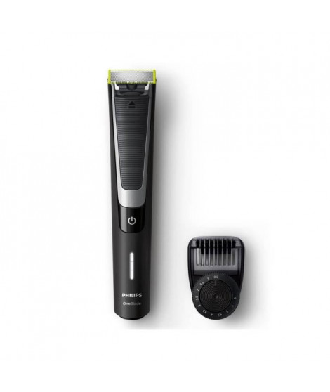 PHILIPS Tondeuse a barbe sans fil One Blade Pro - QP6510/30 - 60 mn d'autonomie -Noir