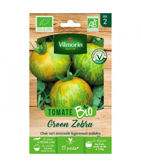 Tomate green zébra bio Vilmorin
