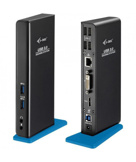 I-TEC Station d'accueil ADVANCE USB 3.0 pour Notebook/Tablette PC - 7 x Ports USB - 4 x USB 2.0 - 3 xUSB 3.0 - Réseau (RJ-45)