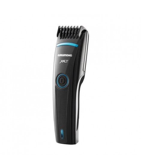 GRUNDIG MC3340 - Tondeuse Barbe & Cheveux - 21 longueurs de coupe en Inox - Autonomie 45min - Affichage LED - Noir et Bleu