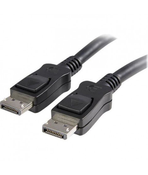 Câble certifié DisplayPort 1.2 de 2 m - 4K x 2K - Cordon DP 1.2 4K de 2 m avec verrouillage - M/M - DISPL2M