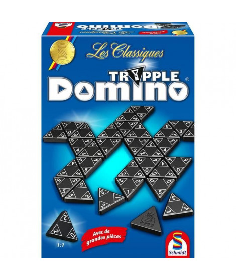 SCHMIDT AND SPIELE Jeu de société - Les Classiques - Tripple Domino - Classic line