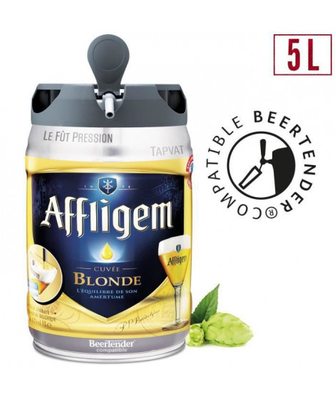 AFFLIGEM Fût de biere Blonde - Compatible Beertender - 5 L