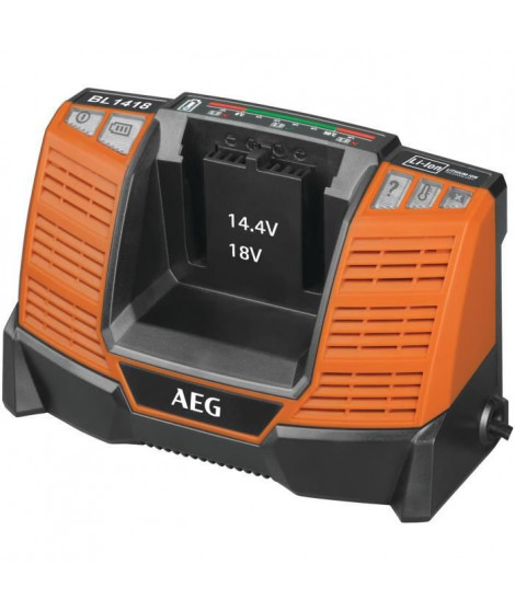 AEG Chargeur GBS NiCD / NIMH / LI-ION BL1418, batterie Pro lithium (a glissiere)14,4V/18V