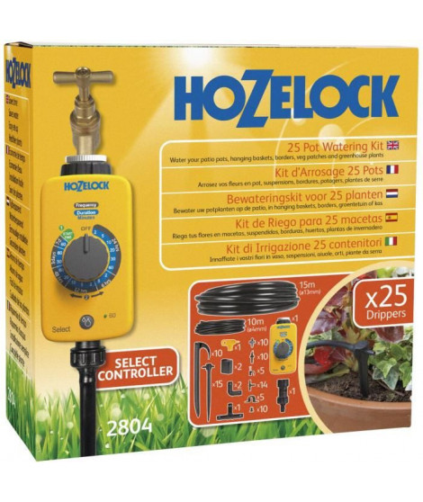 HOZELOCK - -Kit d'arrosage - micro irrigation 25 pots +- sensor plus