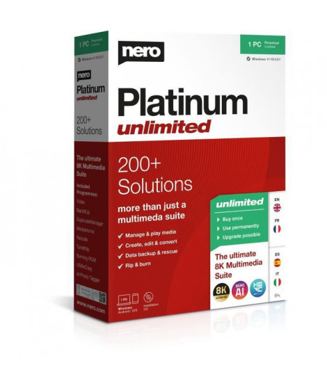 Logiciel MultiMédia - NERO - Nero Platinum Unlimited