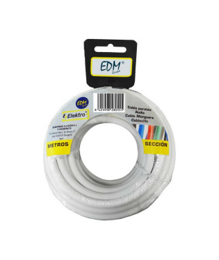 Câble EDM 3 x 1,5 mm 10 m Blanc