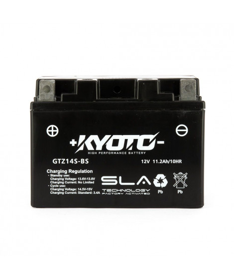 Batterie Gtz14s-bs SLA-AGM - Sans Entretien - Prête à l'Emploi - Equivalente YTZ14S-BS