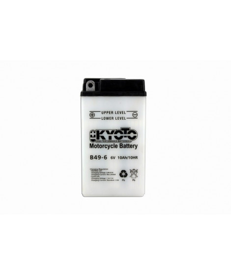 Batterie B49-6 Conventionnelle Avec Entretien - Livrée Avec Pack Acide