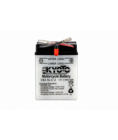 Batterie YB2-5L-C2 Conventionnelle Avec Entretien - Livrée Avec Pack Acide
