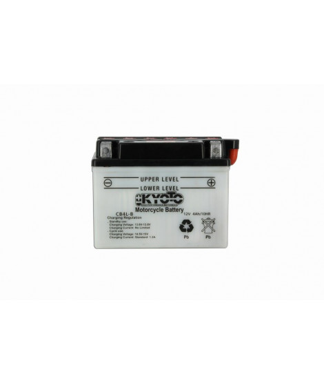 Batterie YB4L-B Conventionnelle Avec Entretien - Livrée Avec Pack Acide