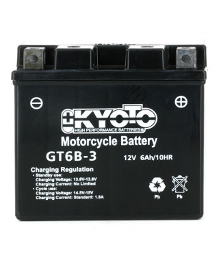 Batterie GT6B-3 SLA-AGM - Sans Entretien - Prête à l'Emploi