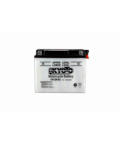 Batterie YB12B-B2 Conventionnelle Avec Entretien - Livrée Avec Pack Acide