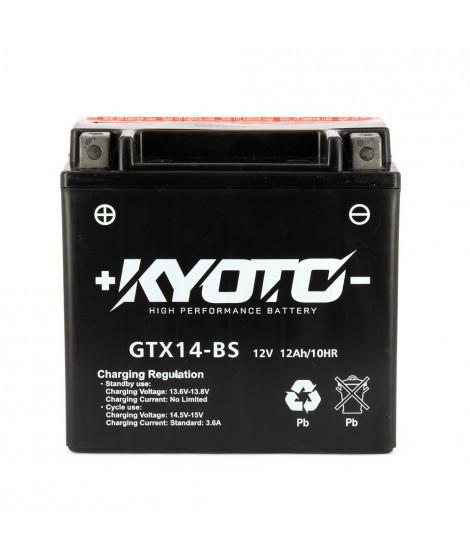 Batterie GTX14-BS AGM - Sans Entretien - Livrée Avec Pack Acide