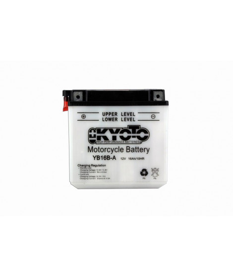 Batterie YB16B-A Conventionnelle Avec Entretien - Livrée Avec Pack Acide