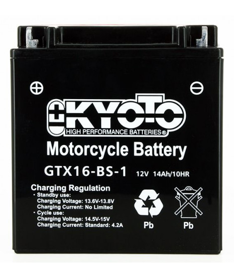 Batterie GTX16-BS-1 AGM - Sans Entretien - Livrée Avec Pack Acide