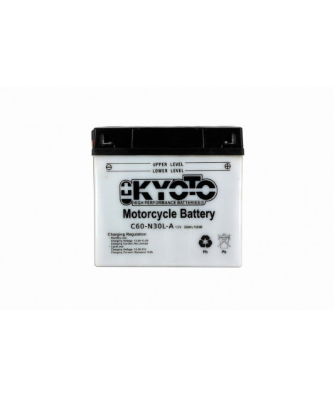 Batterie 53030 Conventionnelle Avec Entretien (Y60-N30L-A)  - Livrée Avec Pack Acide