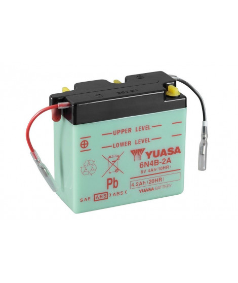 Batterie 6N4B-2A Conventionnelle Avec Entretien - Livrée Sans Acide