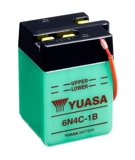 Batterie 6N4C-1B Conventionnelle Avec Entretien - Livrée Sans Acide