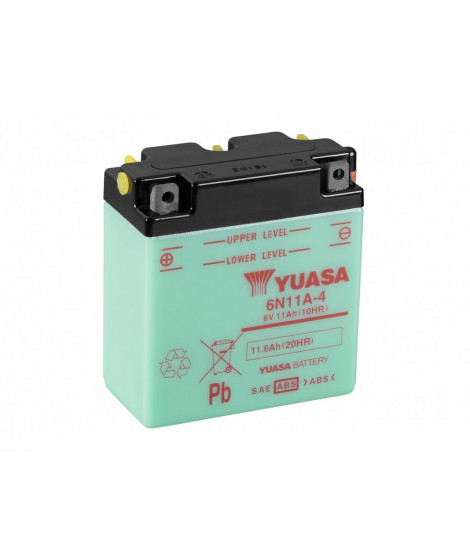 Batterie 6N11A-4 Conventionnelle Avec Entretien - Livrée Sans Acide