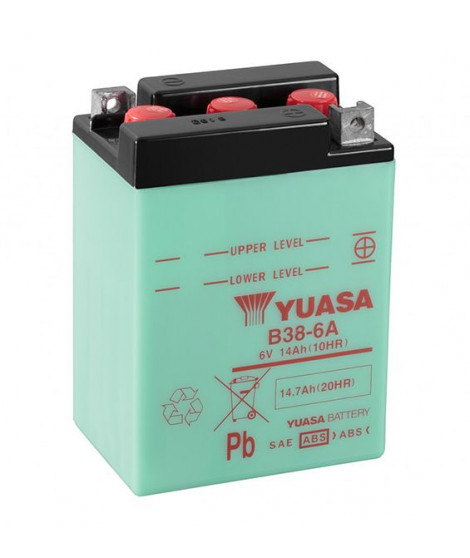Batterie B38-6A Conventionnelle Avec Entretien - Livrée Sans Acide