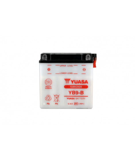 Batterie YB9-B Conventionnelle Avec Entretien - Livrée Sans Acide