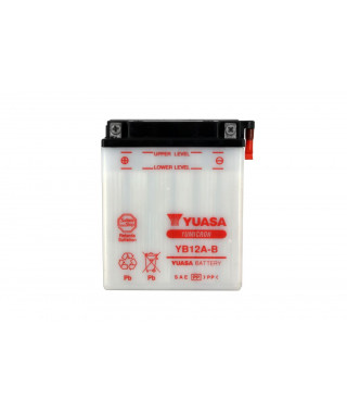 Batterie YB12A-B Conventionnelle Avec Entretien - Livrée Sans Acide