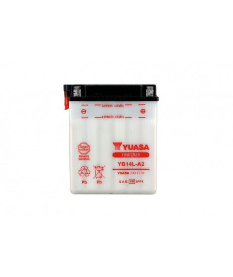 Batterie YB14L-A2 Conventionnelle Avec Entretien - Livrée Sans Acide