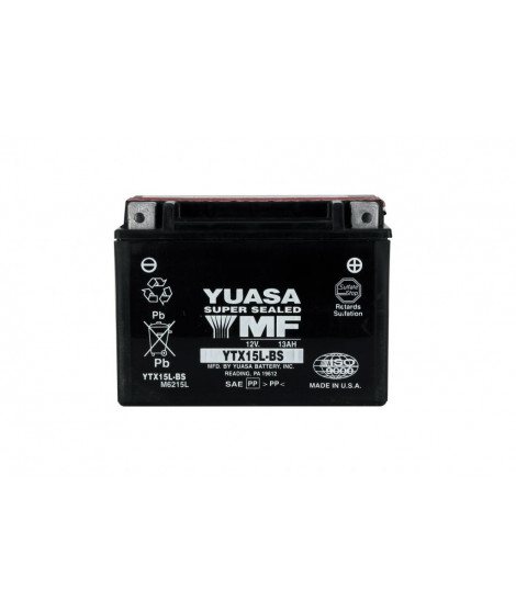 Batterie YTX15L-BS AGM - Sans Entretien - Livrée Avec Pack Acide