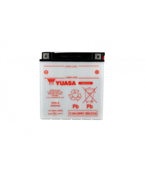 Batterie YB30L-B Conventionnelle Avec Entretien - Livrée Sans Acide