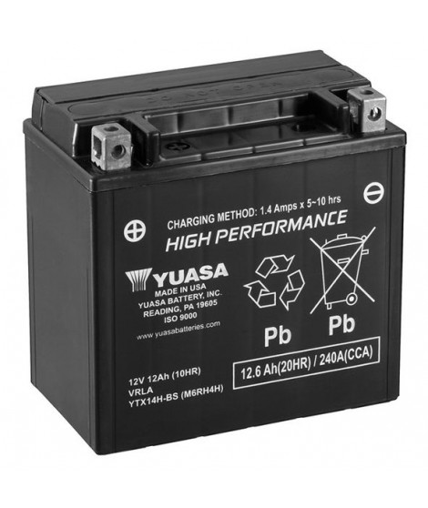 Batterie YTX14H-BS AGM - Sans Entretien - Livrée Avec Pack Acide
