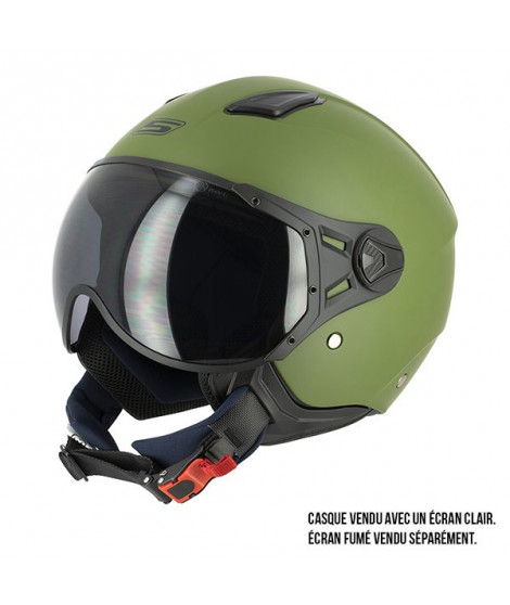 Casque Jet S779 LEOV - Green Army Mat - Taille XS
