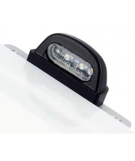 Eclairage de Plaque LED Noir Entraxe 45mm / 4 LEDS Acier