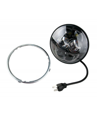 Projecteur Rond 8 LED 30/48W 2800/4450 Lum Dim: Ø 114 x 99,6mm - fond noir