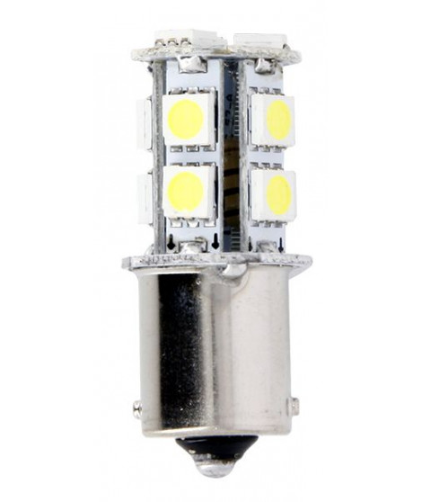 Ampoules de Projecteur 13 LEDs  12V 3.3W Blanc  - BA15S - Blister de 2 Ampoules